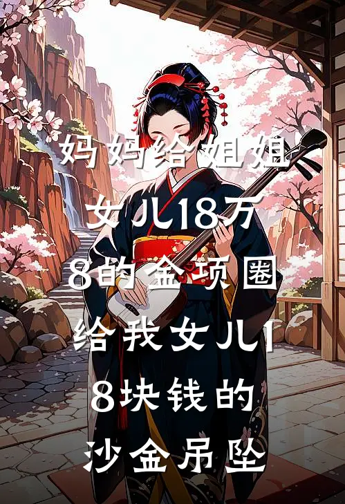 妈妈给姐姐女儿18万8的金项圈，给我女儿18块钱的沙金吊坠