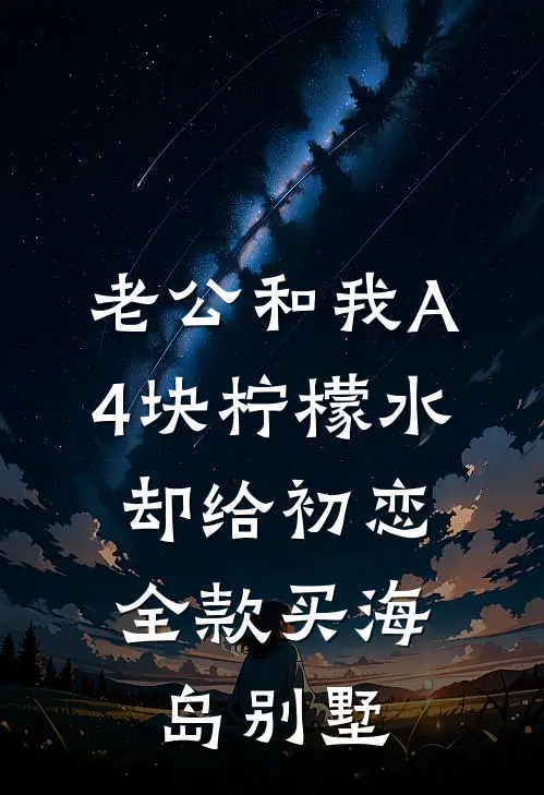 老公和我A4块柠檬水，却给初恋全款买海岛别墅